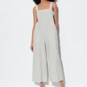Striped Linen Blend Jumpsuit - Uniqlo